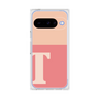 プレミアムスクエアケース［ オリジナル - initial two tone - T pink ］