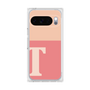 プレミアムスクエアケース［ オリジナル - initial two tone - T pink ］
