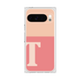 プレミアムスクエアケース［ オリジナル - initial two tone - T pink ］