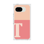 プレミアムスクエアケース［ オリジナル - initial two tone - T pink ］