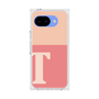 プレミアムスクエアケース［ オリジナル - initial two tone - T pink ］