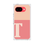 プレミアムスクエアケース［ オリジナル - initial two tone - T pink ］