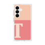 プレミアムスクエアケース［ オリジナル - initial two tone - T pink ］