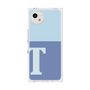 プレミアムスクエアケース［ オリジナル - initial two tone - T blue ］