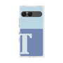 プレミアムスクエアケース［ オリジナル - initial two tone - T blue ］