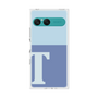 プレミアムスクエアケース［ オリジナル - initial two tone - T blue ］