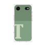 プレミアムスクエアケース［ オリジナル - initial two tone - T green ］