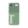 プレミアムスクエアケース［ オリジナル - initial two tone - T green ］