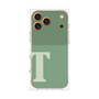 プレミアムスクエアケース［ オリジナル - initial two tone - T green ］