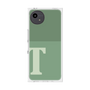 プレミアムスクエアケース［ オリジナル - initial two tone - T green ］