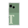 プレミアムスクエアケース［ オリジナル - initial two tone - T green ］