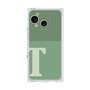 プレミアムスクエアケース［ オリジナル - initial two tone - T green ］