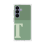 プレミアムスクエアケース［ オリジナル - initial two tone - T green ］