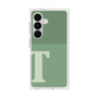 プレミアムスクエアケース［ オリジナル - initial two tone - T green ］