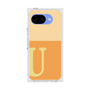 プレミアムスクエアケース［ オリジナル - initial two tone - U orange ］
