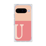 プレミアムスクエアケース［ オリジナル - initial two tone - U pink ］