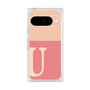 プレミアムスクエアケース［ オリジナル - initial two tone - U pink ］