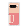 プレミアムスクエアケース［ オリジナル - initial two tone - U pink ］
