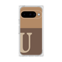 プレミアムスクエアケース［ オリジナル - initial two tone - U brown ］