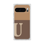 プレミアムスクエアケース［ オリジナル - initial two tone - U brown ］