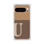 プレミアムスクエアケース［ オリジナル - initial two tone - U brown ］