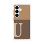 プレミアムスクエアケース［ オリジナル - initial two tone - U brown ］