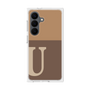 プレミアムスクエアケース［ オリジナル - initial two tone - U brown ］