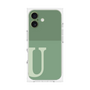プレミアムスクエアケース［ オリジナル - initial two tone - U green ］