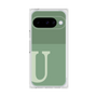 プレミアムスクエアケース［ オリジナル - initial two tone - U green ］