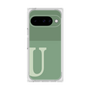 プレミアムスクエアケース［ オリジナル - initial two tone - U green ］