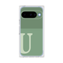 プレミアムスクエアケース［ オリジナル - initial two tone - U green ］