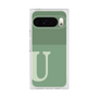 プレミアムスクエアケース［ オリジナル - initial two tone - U green ］