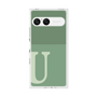 プレミアムスクエアケース［ オリジナル - initial two tone - U green ］