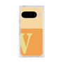 プレミアムスクエアケース［ オリジナル - initial two tone - V orange ］