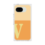 プレミアムスクエアケース［ オリジナル - initial two tone - V orange ］