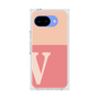 プレミアムスクエアケース［ オリジナル - initial two tone - V pink ］