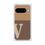 プレミアムスクエアケース［ オリジナル - initial two tone - V brown ］