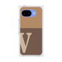 プレミアムスクエアケース［ オリジナル - initial two tone - V brown ］