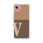 プレミアムスクエアケース［ オリジナル - initial two tone - V brown ］