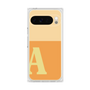 プレミアムスクエアケース［ オリジナル - initial two tone - A orange ］