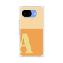 プレミアムスクエアケース［ オリジナル - initial two tone - A orange ］
