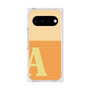 プレミアムスクエアケース［ オリジナル - initial two tone - A orange ］