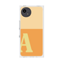 プレミアムスクエアケース［ オリジナル - initial two tone - A orange ］