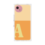 プレミアムスクエアケース［ オリジナル - initial two tone - A orange ］