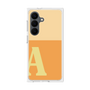 プレミアムスクエアケース［ オリジナル - initial two tone - A orange ］