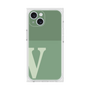 プレミアムスクエアケース［ オリジナル - initial two tone - V green ］