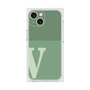 プレミアムスクエアケース［ オリジナル - initial two tone - V green ］