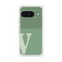 プレミアムスクエアケース［ オリジナル - initial two tone - V green ］