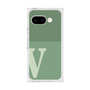 プレミアムスクエアケース［ オリジナル - initial two tone - V green ］
