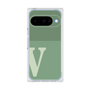 プレミアムスクエアケース［ オリジナル - initial two tone - V green ］